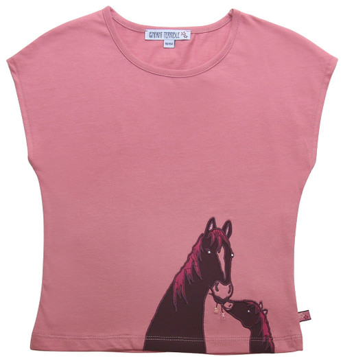 Enfant Terrible Top mit Pferde Applikation