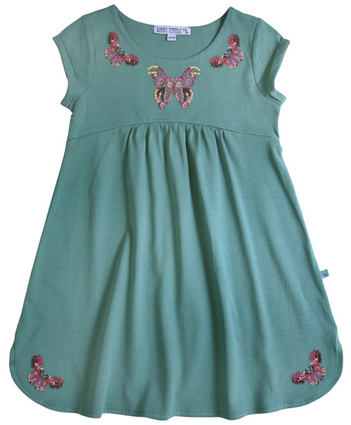 Enfant Terrible Kleid mit Stickerei mint