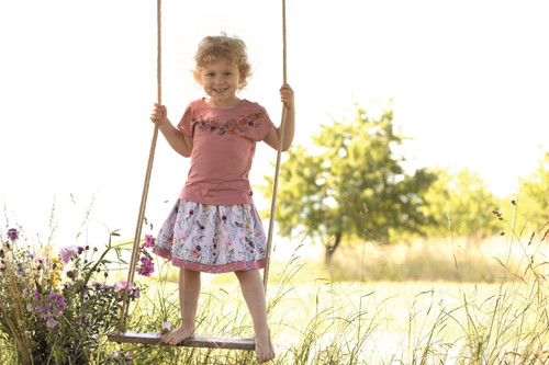 Enfant Terrible Wenderock Blumen und Schmetterlinge rosa Baumwolle