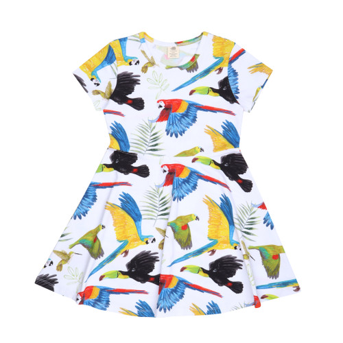 Walkiddy Kleid Dress the birds of reinforest