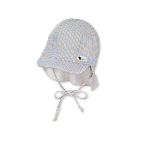 Sommermütze Baby Nackenschutz Schirmchen Streifen Sterntaler