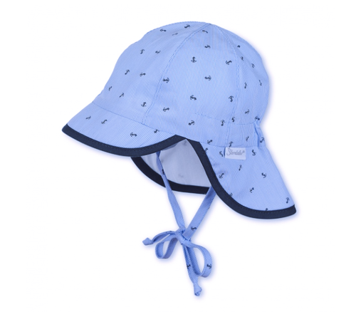 Sterntaler - Sommermütze  Nackenschutz Baby Anker