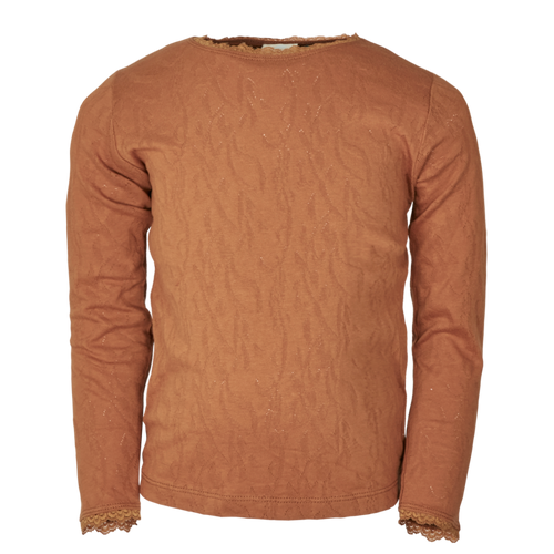 Enfant - Longsleeve Struktur zimt