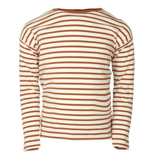 Enfant - Longsleeve Streifen natur-zimt