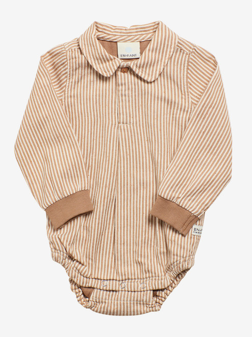 Enfant - Hemdbody Streifen gelb-natur