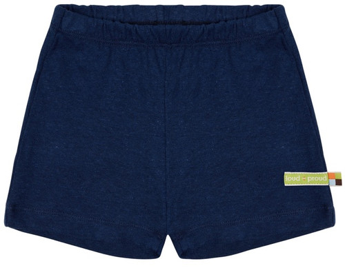 Short Leinen Baumwolle Marine Loud+Proud