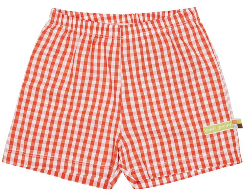 Shorts Vichy Karo Copper Loud+Proud Kindershorts