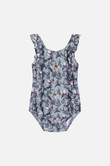 Badeanzug Milli Blumen blaulila Hust&Claire