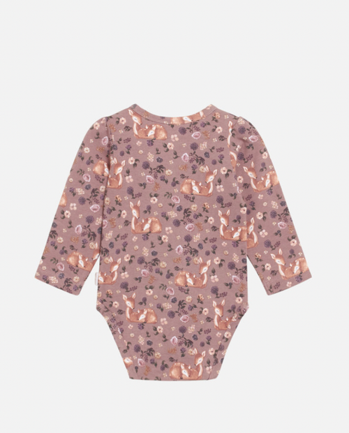 Body mit All-Over-Druck Reh rot hinten
