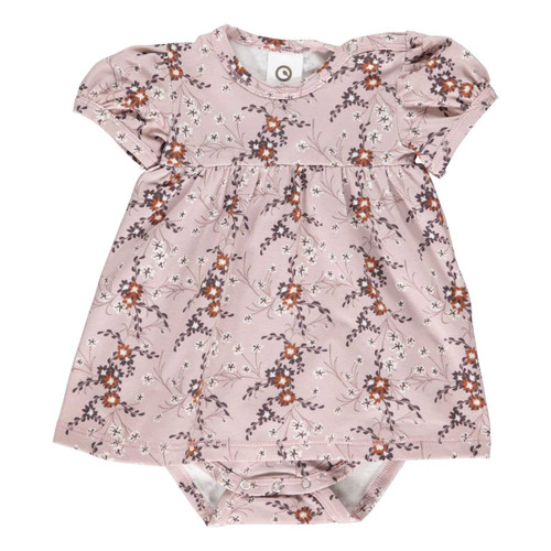 Bodykleid kurzarm Geranium rose sugar von Müsli by GreenCotton frontal