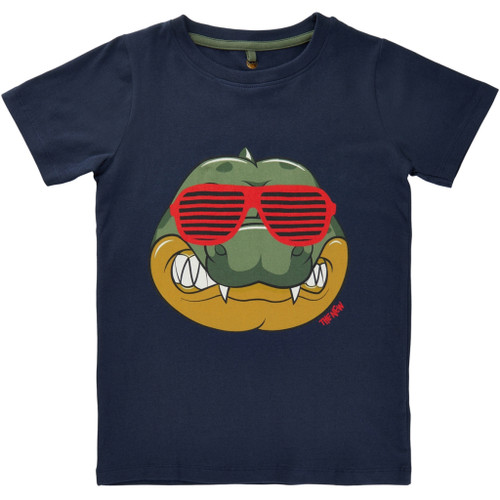 T-Shirt Bocco Navy Krokodil von the new