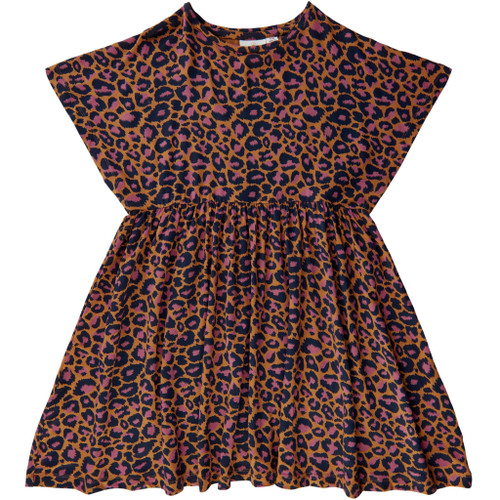 Kleid aus Viskose Leoprint von The New