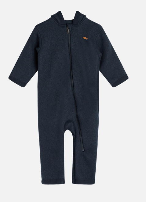 Hust&Claire - Wollwalk Overall mit Kapuze marine