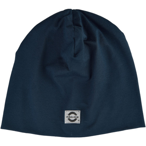 Viskose Beanie Blue nights marine Mikk-line