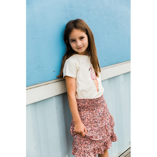 T-Shirt creme mit Eis Flamingo von The New