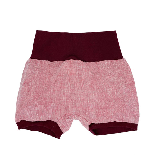 Kiezkinder Mini Ballonhose Baby Shorts leinen rot