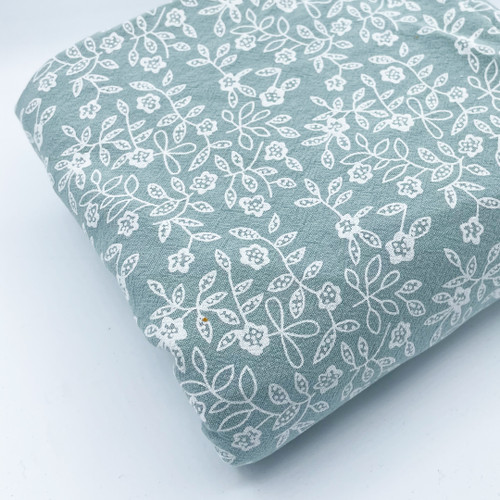 Kiezkinder Pucktuch Decke feine Blümchen mint