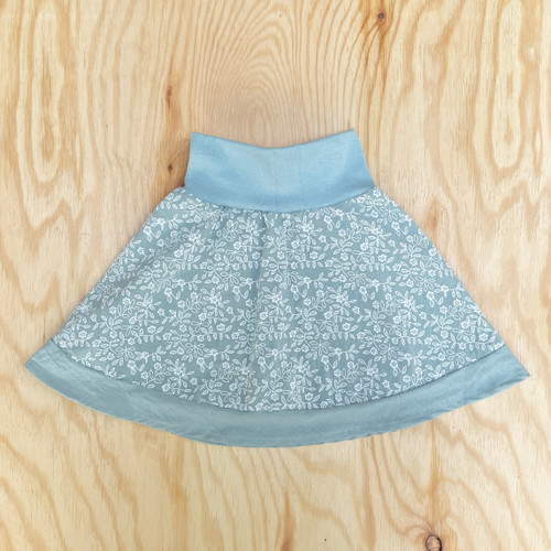Kiezkinder Tellerrock Blümchen mint