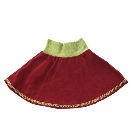 Kiezkinder Tellerrock Cord Babycord bordeaux