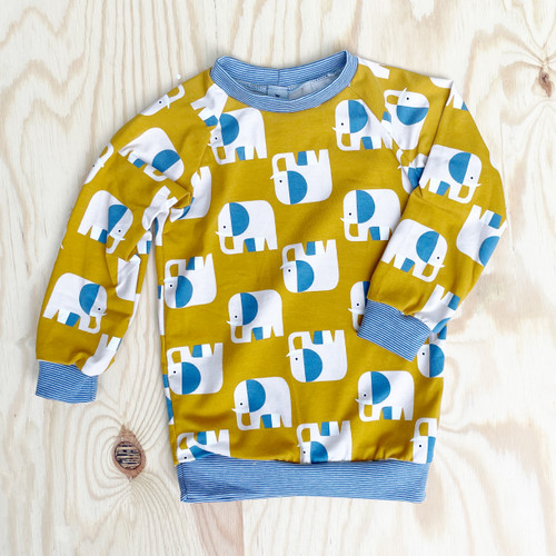 Kiezkinder Pulli Elefant gelb