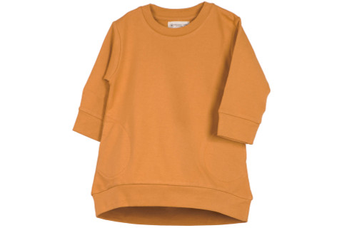 Organic by Feldman - Play of Colors Pullover Dress French Terry okker