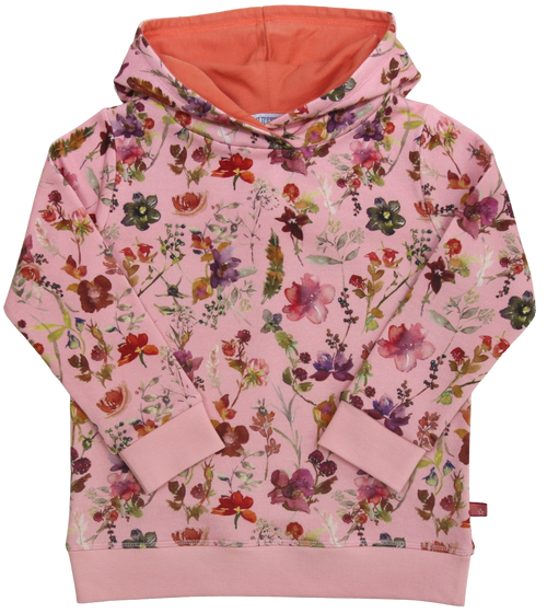 Enfant Terrible - Hoodie Sweatshirt Blumendruck Light Rose-Magenta