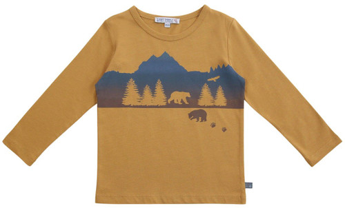 Enfant Terrible Longsleeve Berge und Bär ocker