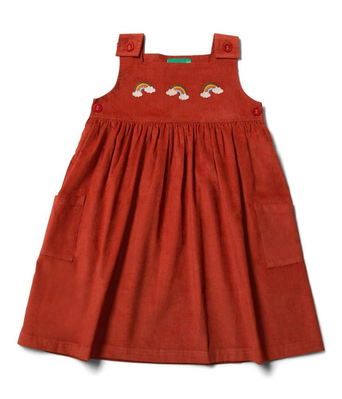 Little Green Radicals - Autumn Flowers Embroidered Pinnie