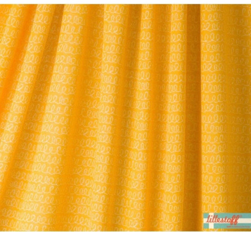 Lillestoff jacquard Baumwollstrick Luiaard Waves Lemon
