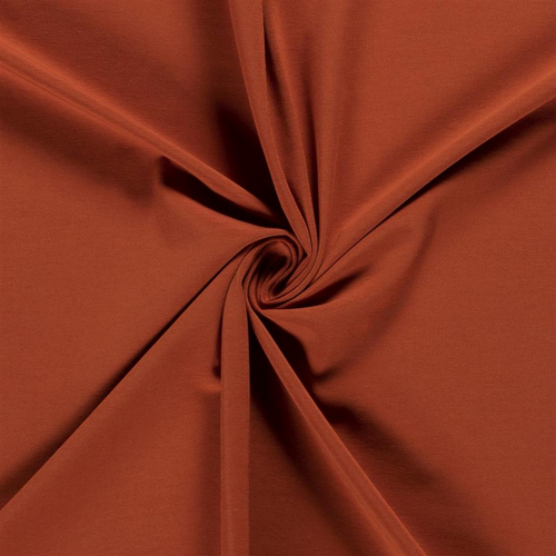 Uni Jersey Baumwolle Kupferrot
