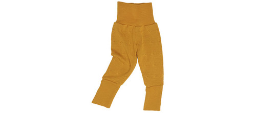 Nabelbundhose Strick Merinowolle Reiff Twist kurkuma