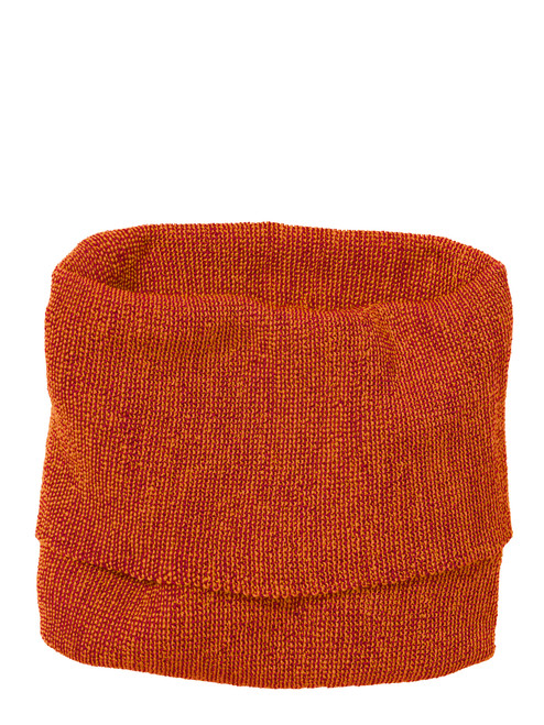 Disana Schlauchschal Merinowolle Strick orange-bordeaux