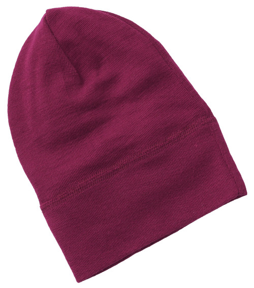Engel - Beanie Wolle-Seide Orchidee