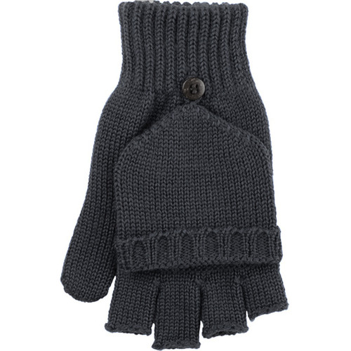 Pure Pure Halbfinger Handschuhe anthrazit