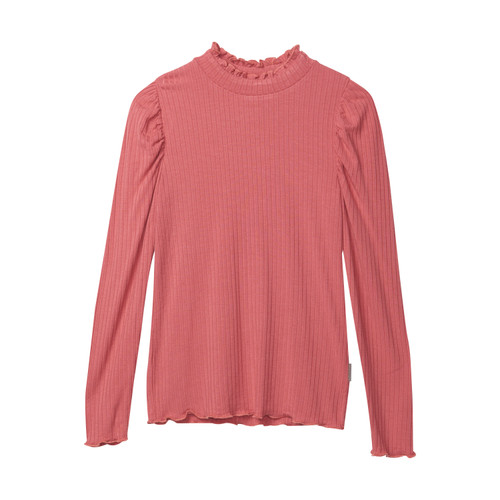 Creamie - Longsleeve Rippe Dusty Cedar