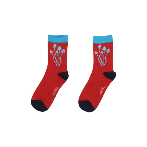 Walkiddy Wonderland Socken Pilz rot