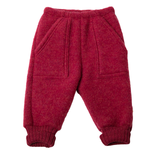 Joha - Baggy pants Wollfleece Fuchsia Melange
