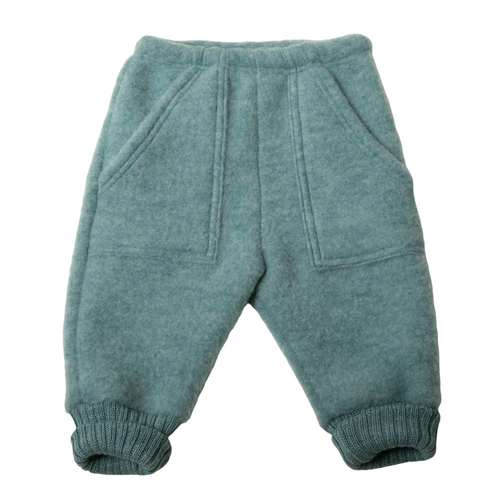 Joha - Baggy pants Wollfleece Aqua Melange