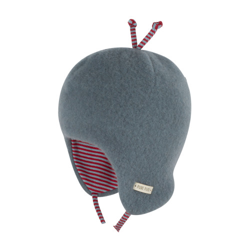 PurePure - Bändelmütze Wollfleece stormy blue
