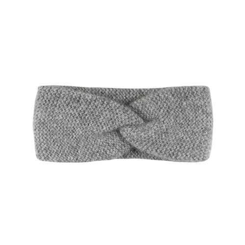Pure Pure - Stirnband Babyalpaka grau-melange