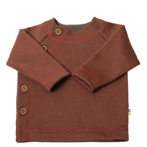 Joha - Caridgan Merinowolle Rost jacquard