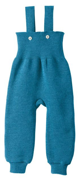 Disana - Strick-Trägerhose blau