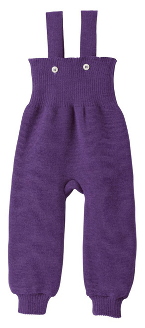 Disana - Strick-Trägerhose pflaume