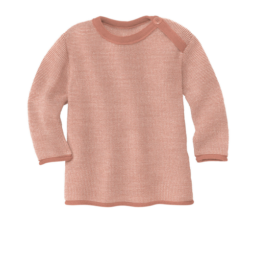 Disana - Melange Pullover rose/natur