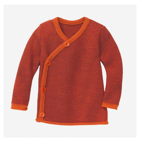 Disana - Melange Jacke orange/bordeaux