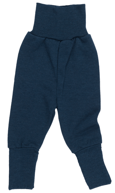 Reiff - Nabelbundhose Wolle-Seide Frottee marine
