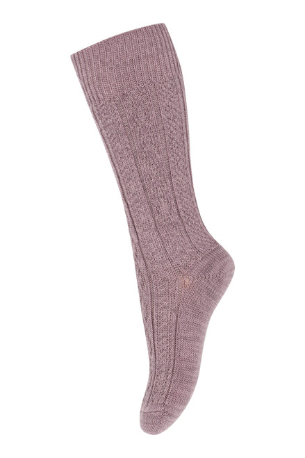 MP Denmark - Wally knee socks Dark Purple Dove