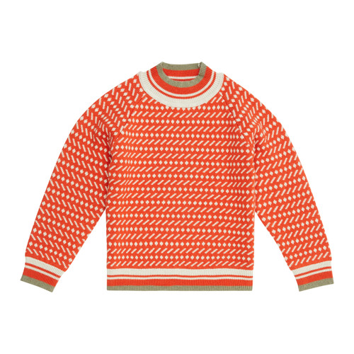 Sense Organics - KURUK Knitted Sweater Red-Sand