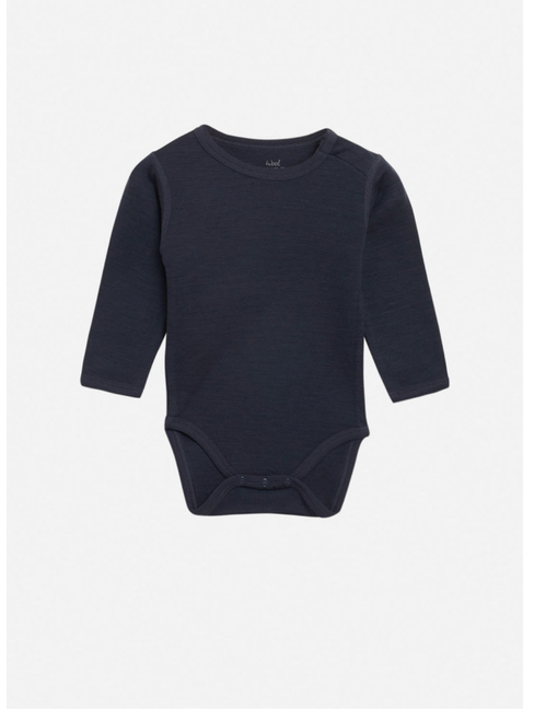 Hust&Claire - Wickelbody Wolle graublau