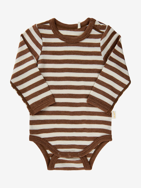Celavi - Body Streifen braun-natur